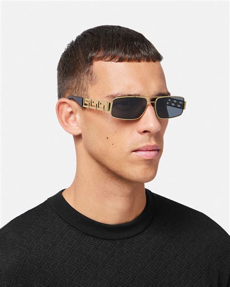 versace gold round tribe sunglasses|Greca Sunglasses Gold .